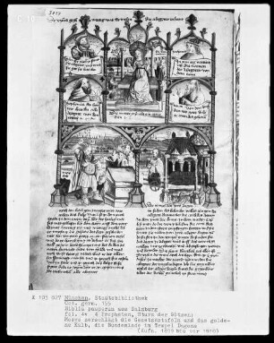 Biblia Pauperum aus Salzburg — ---, Folio 4verso