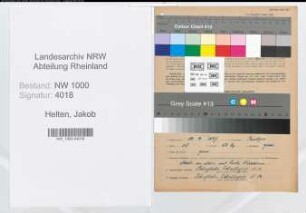 Entnazifizierung Jakob Helten, geb. 13.04.1897 (Arbeiter)