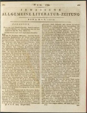 Num. 130. Den 31. May 1804