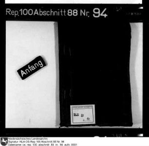 Rauchschatzregister des Amts Fürstenau