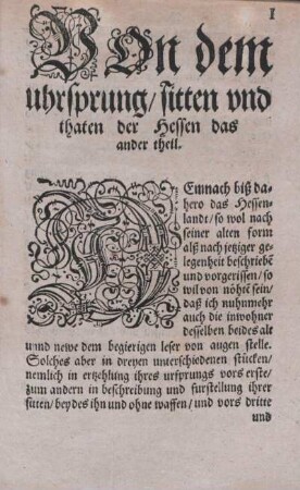 Von dem uhrsprung, sitten vnd thaten der Hessen das ander theil.