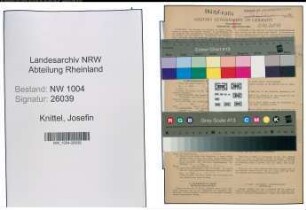 Entnazifizierung Josefin Knittel , geb. 24.06.1901 ()