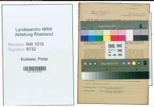 Entnazifizierung Peter Kulewei , geb. 17.08.1896 (Kaufmaennischer Angestellter)
