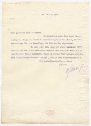 Brief an Fritz Volbach : 20.01.1914