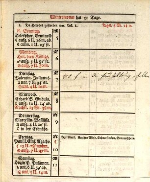 Schreib-Kalender zum Gebrauche für Jedermann : zumal für Beamte, Geistliche, Handels- und Gewerbsleute. 1817