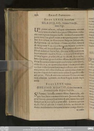 Epist. LXXIX. Bruxellam. Uladislao, Poloniae Principi, nunc Regi.