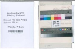 Entnazifizierung Wilhelm Wresche , geb. 00.00.0000 ()