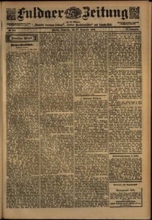 Zweite Ausgabe vom Samstag, den 20. Dezember 1902.