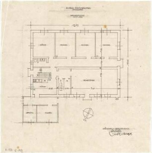 Gsaenger, Gustav; Lenggries (Bayern); Pommerstadl, Umbau - Grundriss EG