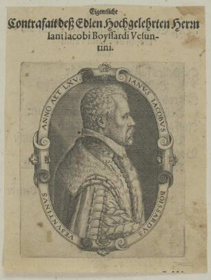Bildnis des Ianvs Iacobvs Boissardvs