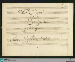 Rondos - Don Mus.Ms. 2045 : cemb; B|b