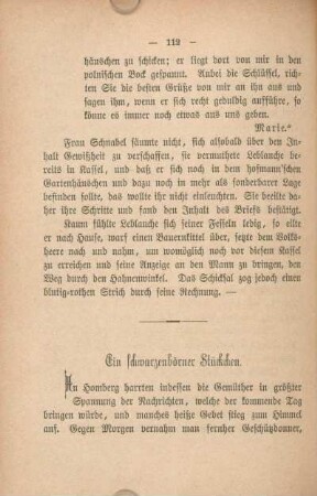 Ein Schwarzenbörner Stückchen.