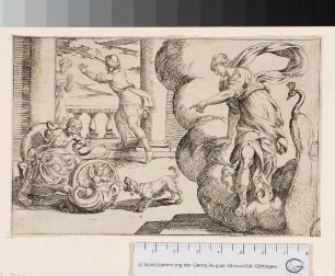 Herakles erwürgt die Schlangen der Hera