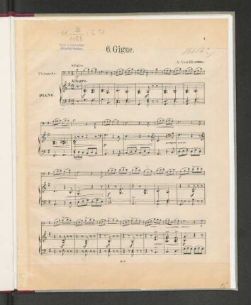 6. Gigue. [Piano]