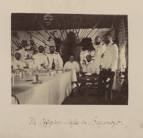 Le salon des officiers à Bagamoyo