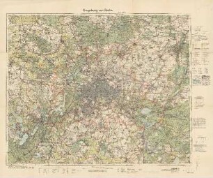 Umgebung von Berlin : Reichskarte
