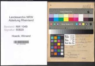 Entnazifizierung Winand Hoeck , geb. 28.07.1920 ()