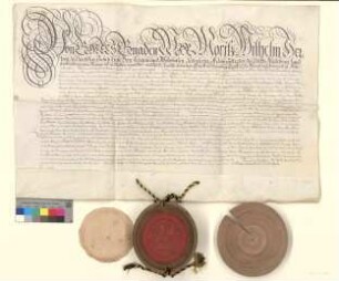 Herzog Moritz Wilhelm von Sachsen-Merseburg bestätigt die Landesprivilegien des Markgraftums Niederlausitz.