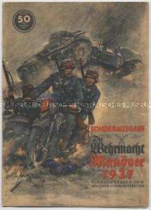 Sonderheft der Fachzeitschrift "Die Wehrmacht" über die Manöver des Jahres 1937