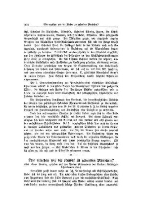 Wie erziehen wir die Kinder zu gesunden Menschen? : (aus einem Vortrag, gehalten auf dem fünften Mütterabend des Berliner Volksschullehrerinnenvereins)