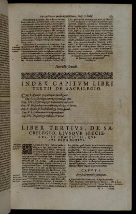 Index Capitum Libri Tertii [...]