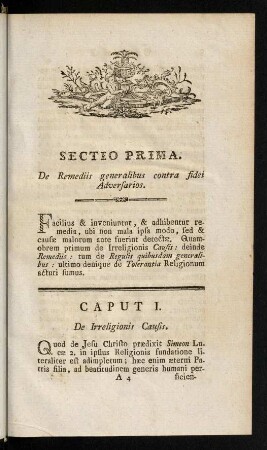 7-67, Sectio Prima.