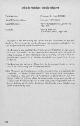 Akademisches Auslandsamt