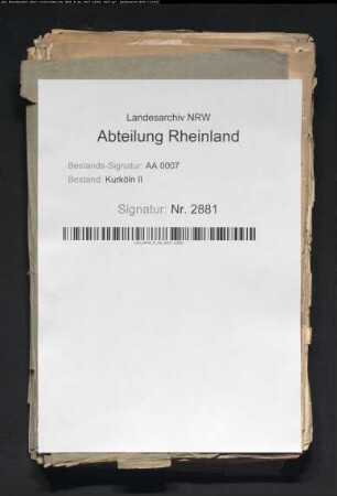 Unterhaltung und Reparatur der Festungswerke zu Rheinberg