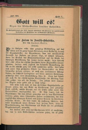 Juli 1909. Heft 7.