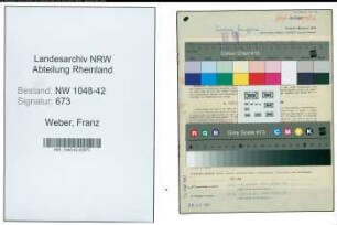 Entnazifizierung Franz Weber , geb. 30.11.1897 (Schlosser)