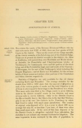 Chapter XIII. Administration of justice