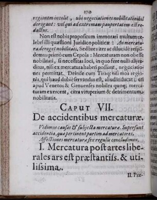 Caput VII. De accidentibus mercaturae