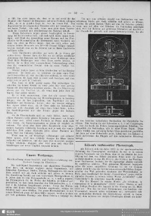 Edison’s verbesserter Phonograph