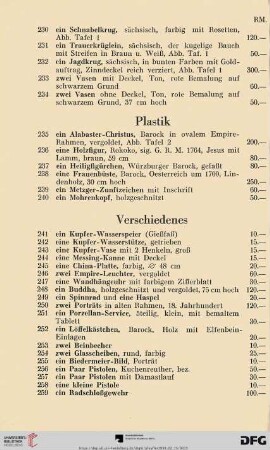 Verschiedenes (Nr. 241-295)