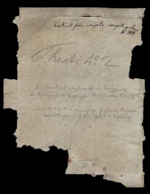 Fragment (altes Vorsatzblatt)