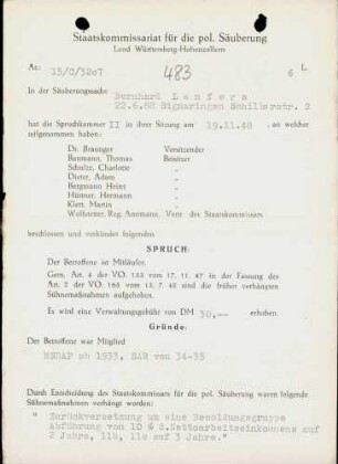 Lenfers, Bernhard