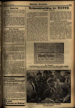 Dritte Ausgabe vom Mittwoch, den 25. März 1936.