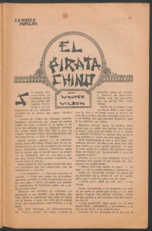 El pirata chino : Cuento