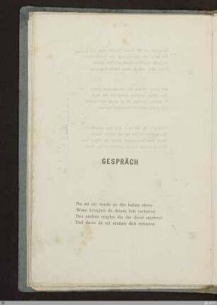Gespräch : [SW II: h2(Hymnen)]; [SW II, S. 25/107]