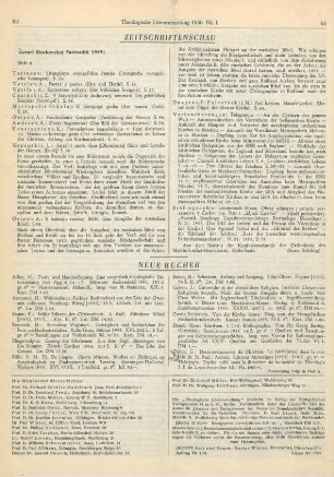 Zeitschriftenschau