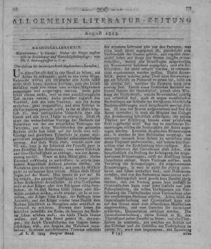 Siebenpfeiffer, P. J.: Über die Frage unsrer Zeit in Beziehung auf Gerechtigkeitspflege. Heidelberg: Groos 1823