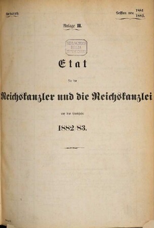 Protokolle über die Verhandlungen des Bundesrats des Deutschen Reichs. Drucksachen zu den Verhandlungen des Bundesrats des Deutschen Reichs. Drucksachen zu den Verhandlungen des Bundesrats des Deutschen Reichs.