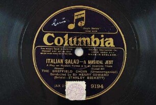 Italian salad - A musical jest : a play on musical terms a la an operatic finale / (Genee)