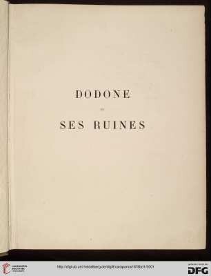 Band 1: Dodone et ses ruines: Texte