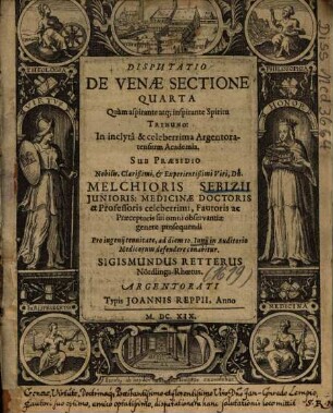 Disputatio De Venae Sectione Quarta
