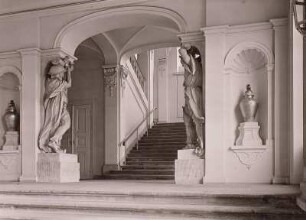 Dresden, Japanisches Palais, Nordostflügel, südöstliches Treppenhaus, Aufgang zum 1. Stock