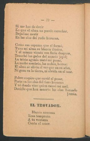 El trovador.