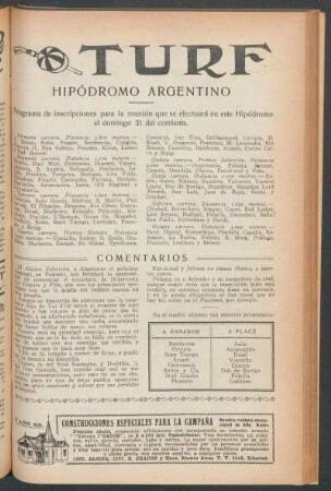 Turf - Hipódromo argentino