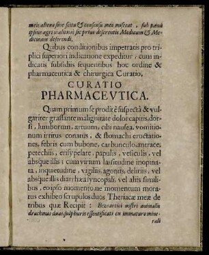 Curatio Pharmaceutica.