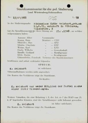 Reichart, Käthe
